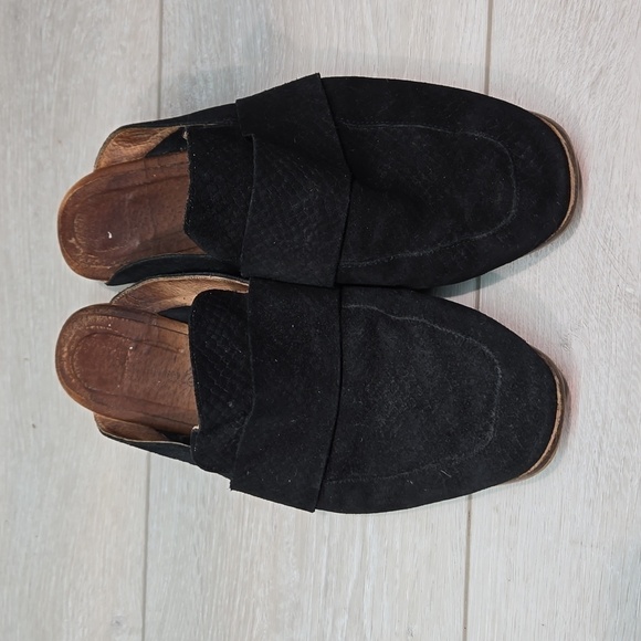 Free People Women At ease Leather Mule Slide shoes sz 40/9 - Picture 4 of 16